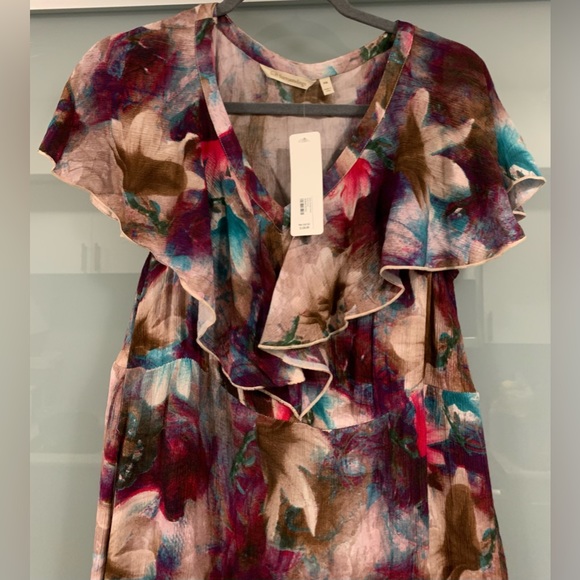 NWT, Soft Surroundings, Italian Dreams Tiered Maxi Dress. Size Medium Petite. - Picture 4 of 10